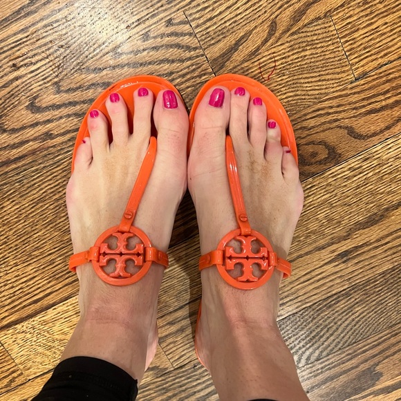 Tory Burch Shoes Tory Burch Orange Jelly Sandals Poshmark